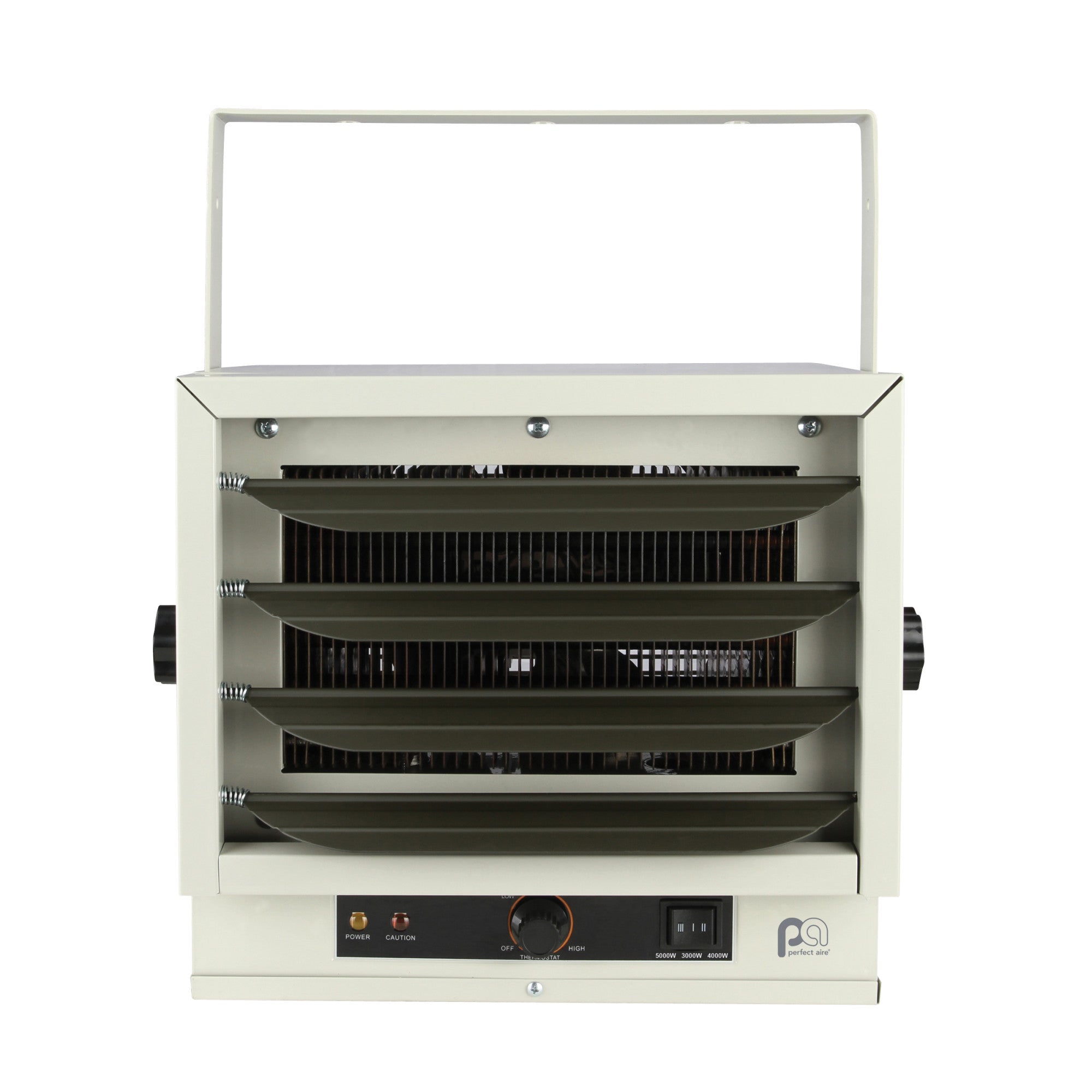 Perfect Aire 5,000W Ceiling-Mount Electric Garage Heater – 240V Hardwired, Adjustable Louvers & Thermostat