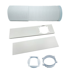 Portable Air Conditioner Replacement Window Exhaust Kit, 5.92" diameter hose
