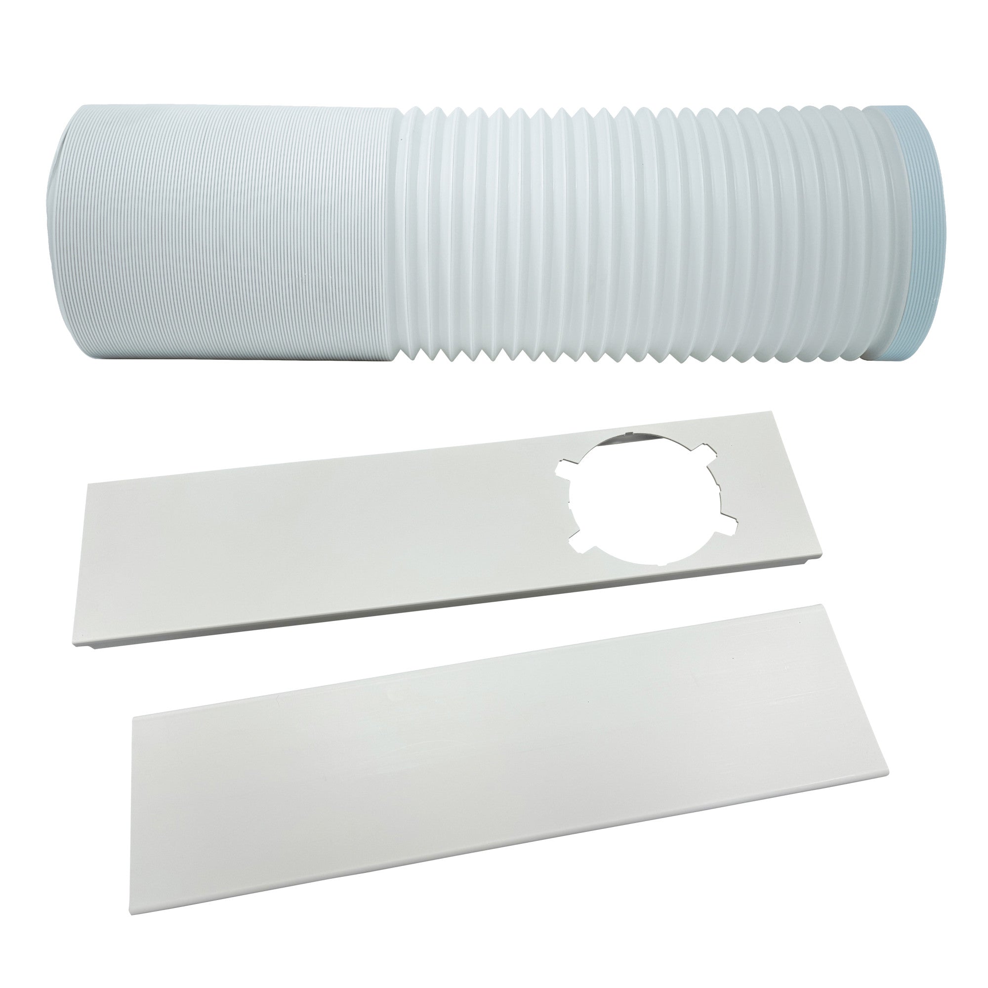 ProAire Portable AC Window Vent Kit – 5.13" Hose, Adapter & Sealing Board for Single/Double-Hung or Sliding Windows