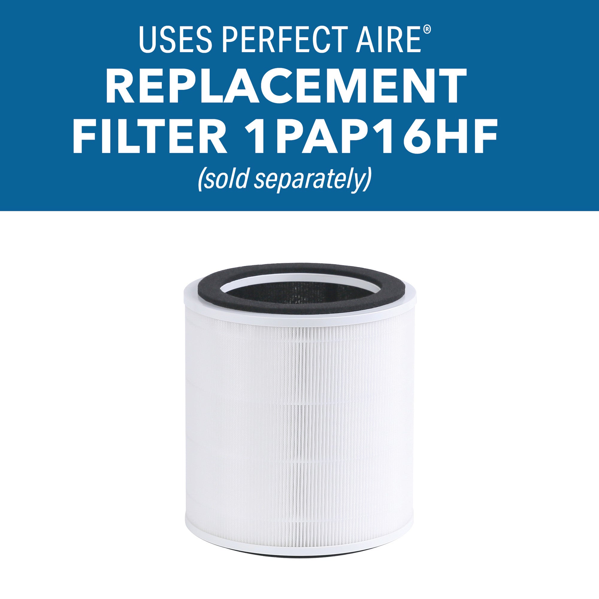 Perfect Aire 16″ H13 HEPA Air Purifier – Cleans Air in Medium Rooms up to 323 sq. ft., Real-Time PM2.5 Display