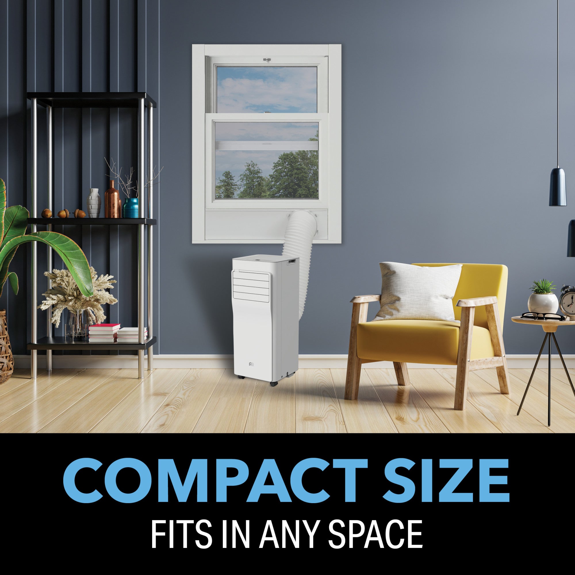 Portable Air Conditioner - 10,000 BTU, 3 Speed, Remote, Cools up to 250 Sq Ft