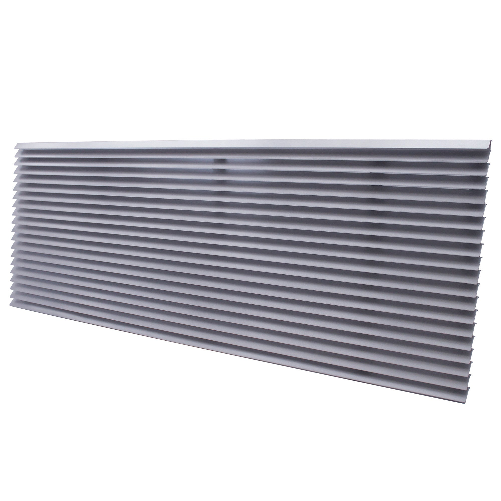 Silver Architectural Exterior Grille for Perfect Aire PTAC Units – Aluminum Finish, Easy Installation