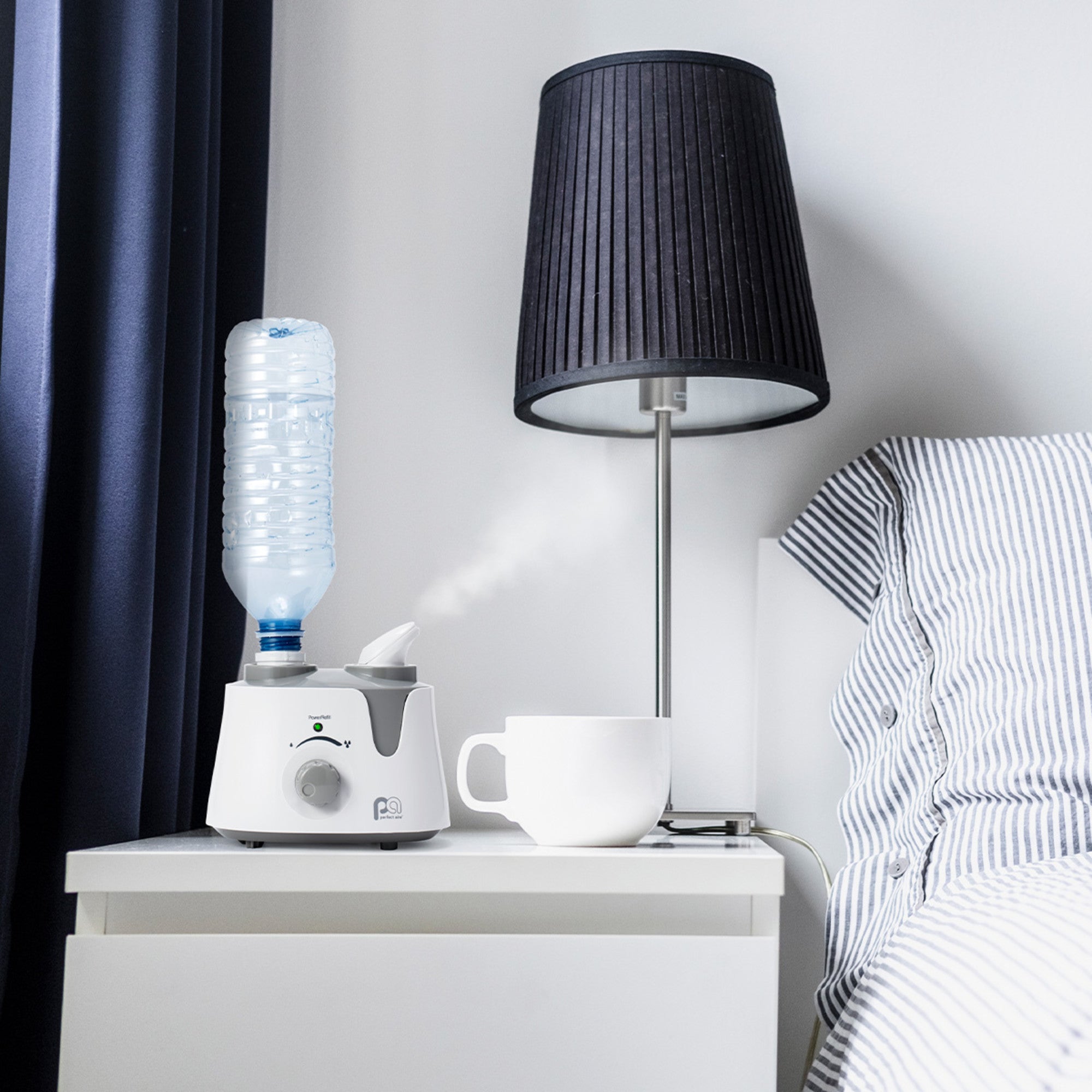 Perfect Aire Personal Travel Humidifier - Ultrasonic Cool Mist Using a Standard (12-24 oz.) Water Bottle with Auto Shut-Off , Great for Travel, Best for Small Spaces at Home, Office, and Hotels