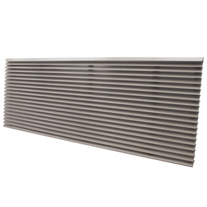 Beige Architectural Exterior Grille for Perfect Aire PTAC Units - Aluminum Construction, Easy Installation