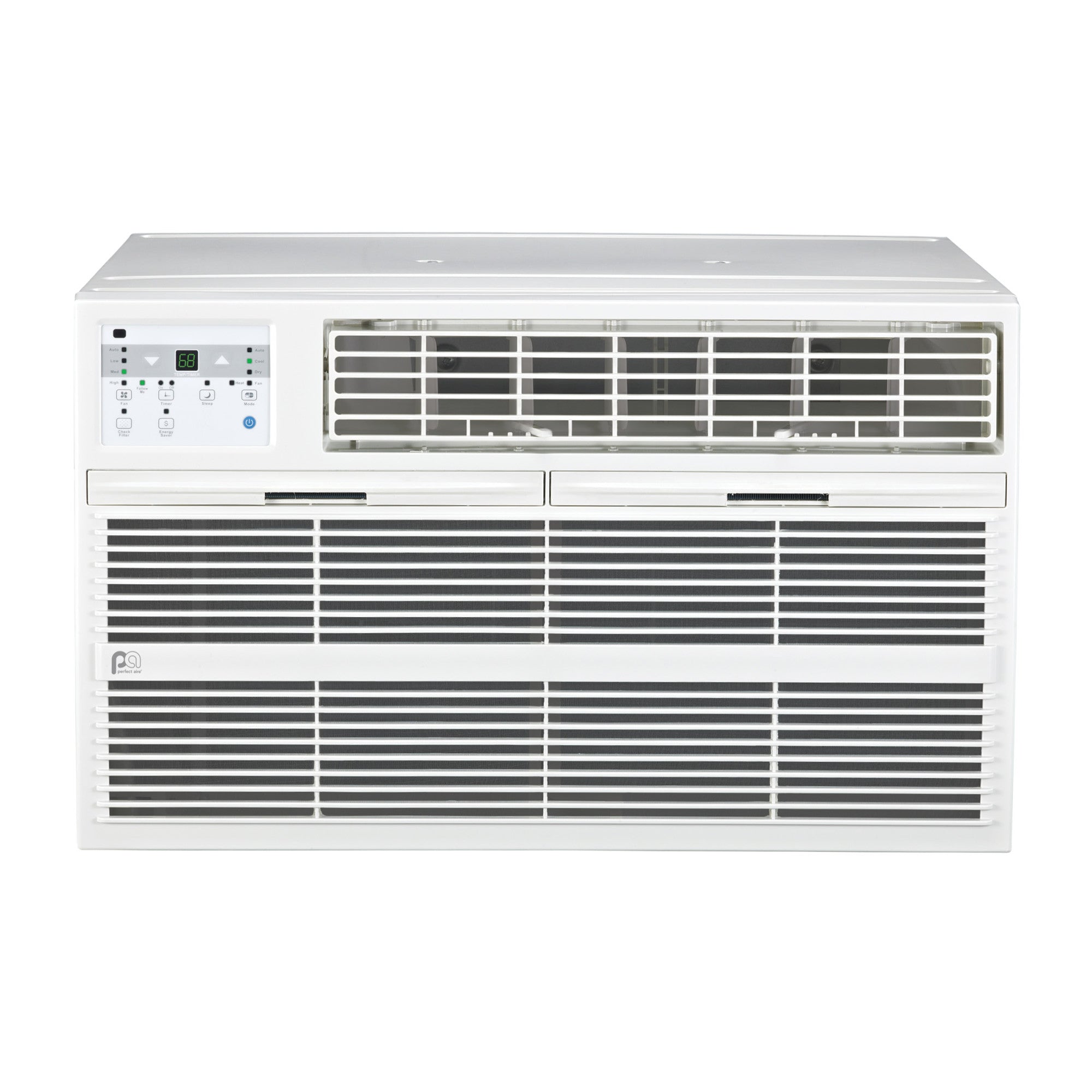 14,000 BTU Thru-the-Wall Air Conditioner with Electric Heater, 230V (R32)