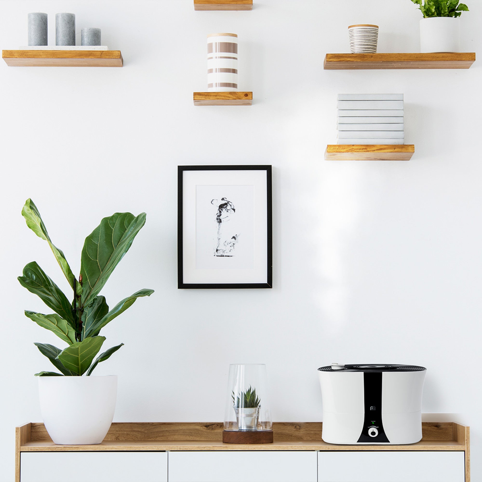 Perfect Aire 1.4 Gallon Ultrasonic Cool Mist Humidifier - Includes an Essential Oil Pod for Aromatherapy, Whisper-Quiet Operation, Auto Shut-Off, Easy Top Fill Design and a Permanent Active Carbon Filter