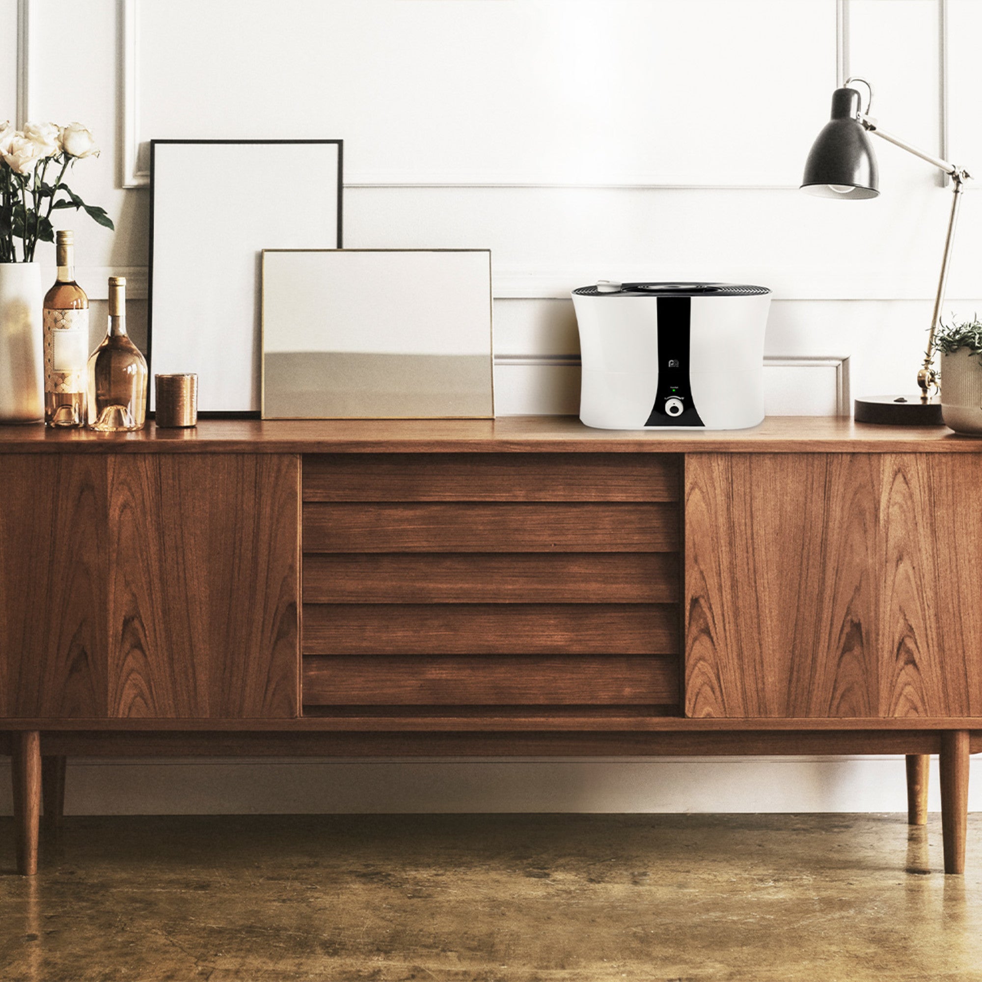 Perfect Aire 1.4 Gallon Ultrasonic Cool Mist Humidifier - Includes an Essential Oil Pod for Aromatherapy, Whisper-Quiet Operation, Auto Shut-Off, Easy Top Fill Design and a Permanent Active Carbon Filter