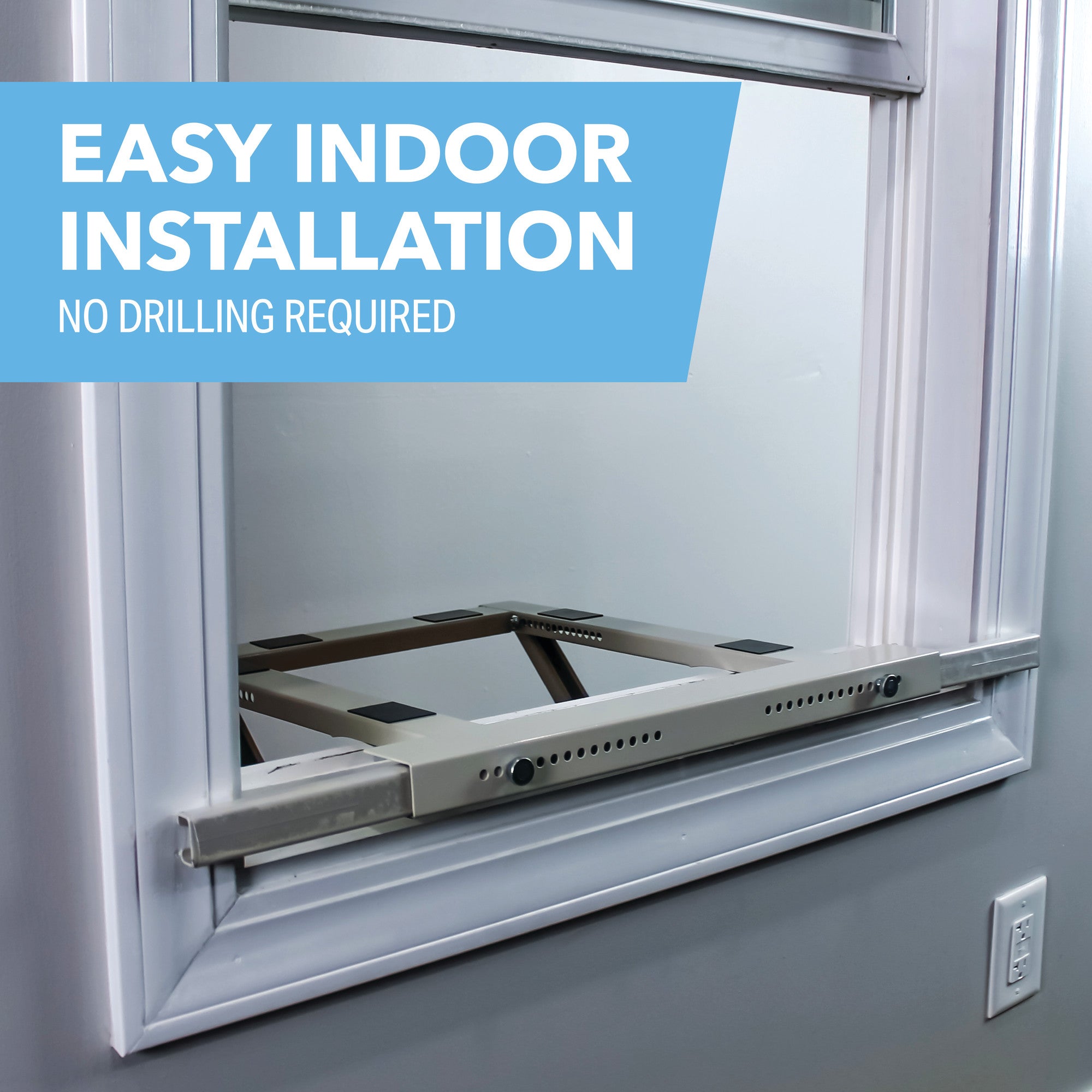ProAire Universal Window AC Support Bracket – Up to 200 lb Load, No Drilling Required