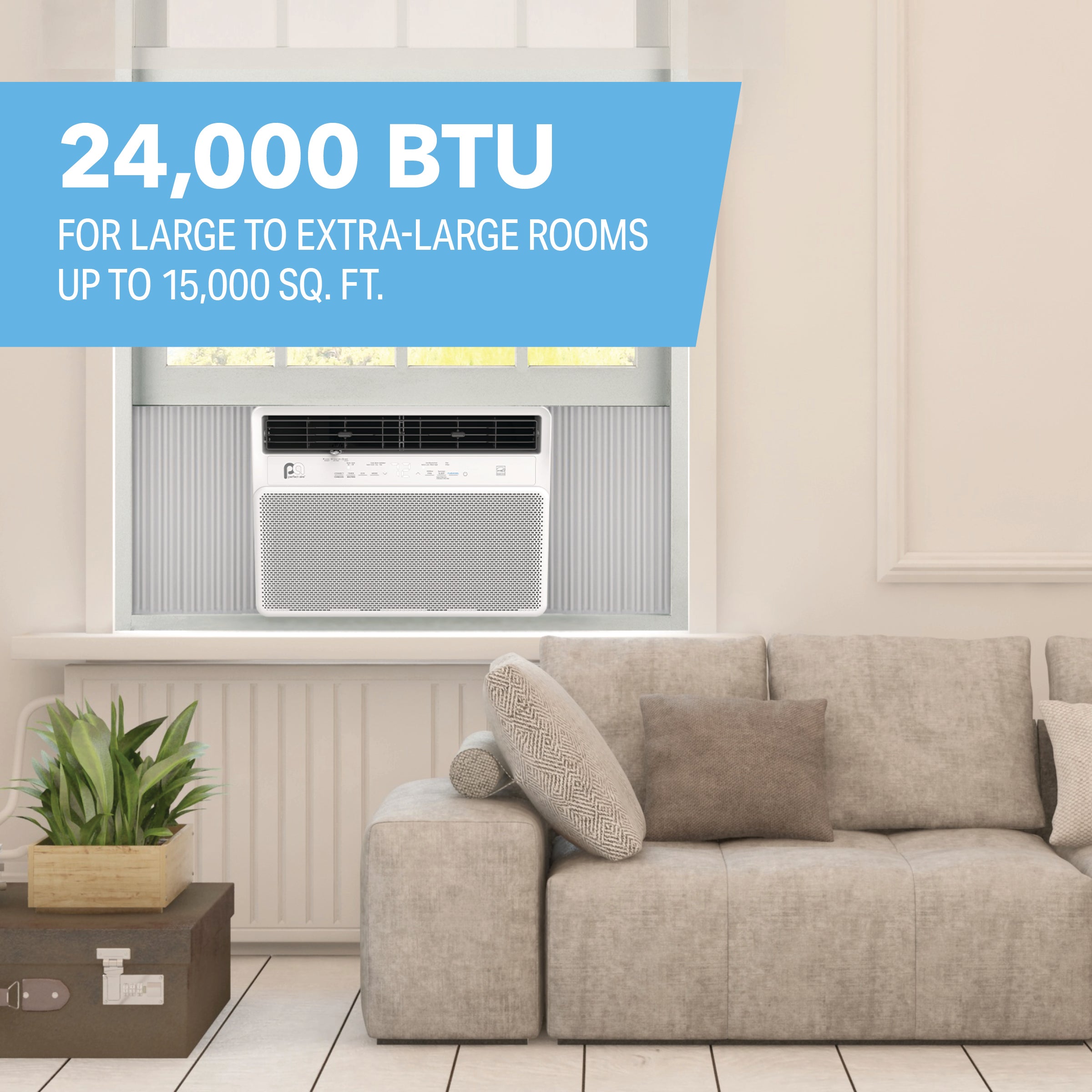 24,000 BTU Inverter Energy Star Window AC, 230V