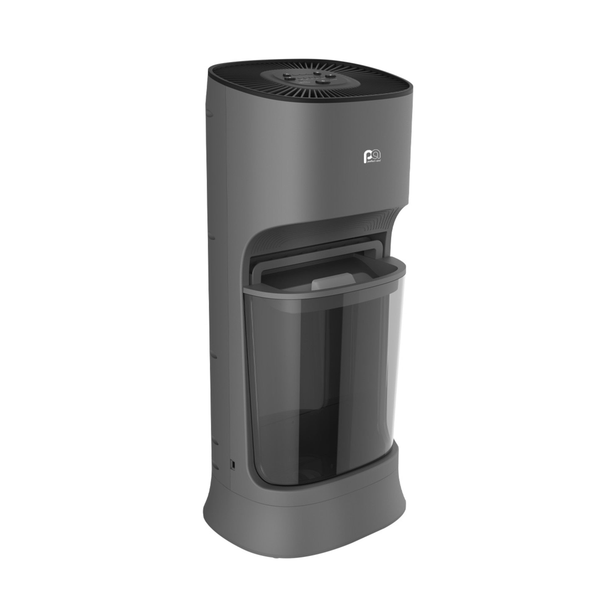 Perfect Aire 2.8 Gallon Large Capacity Whole-Room Evaporative Humidifier Bundle with Bonus Replacement Filter – Invisible Mist, Digital Controls, Top Fill, 24 Hour Run Time