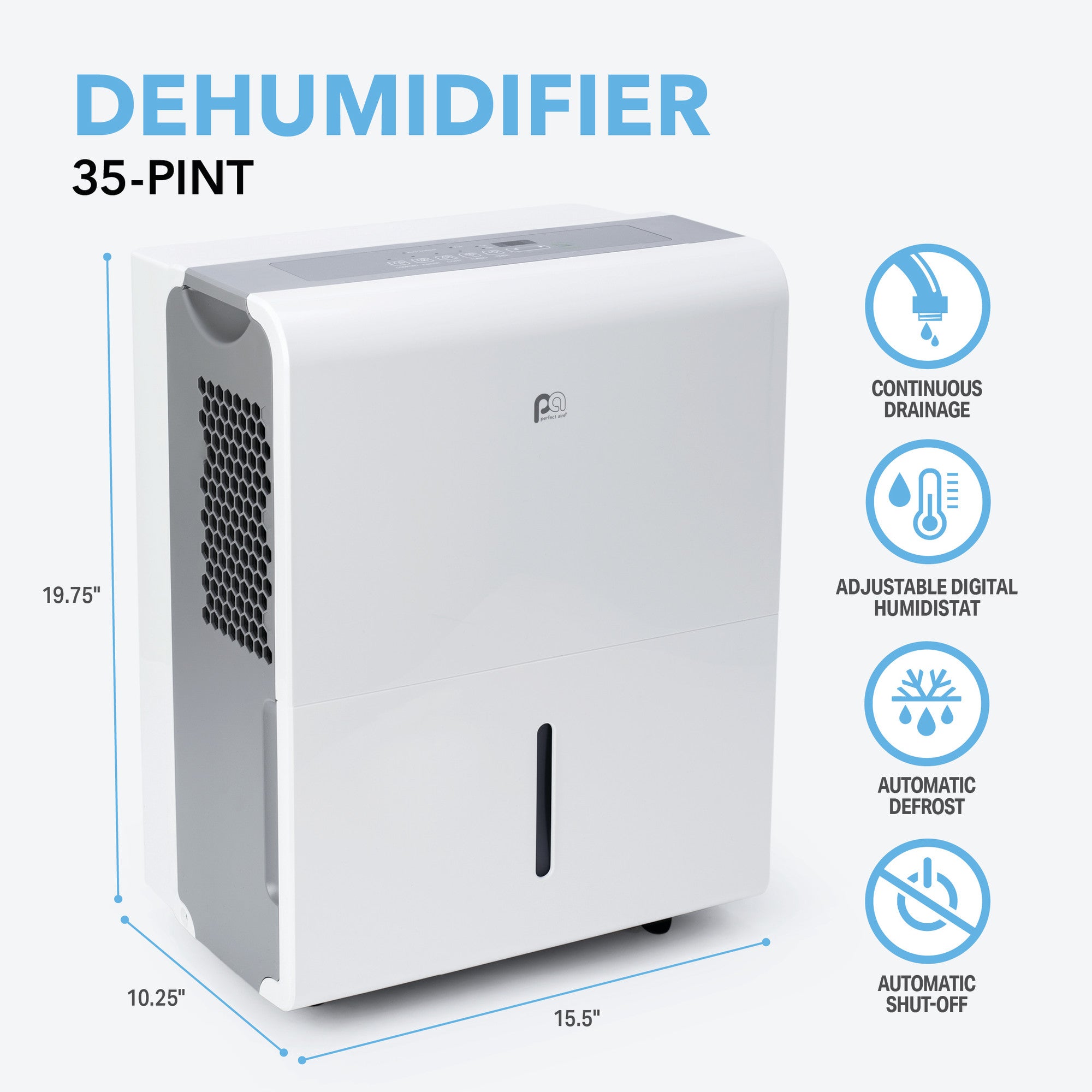 Perfect Aire 35 Pint Dehumidifier (50 Pint Legacy)