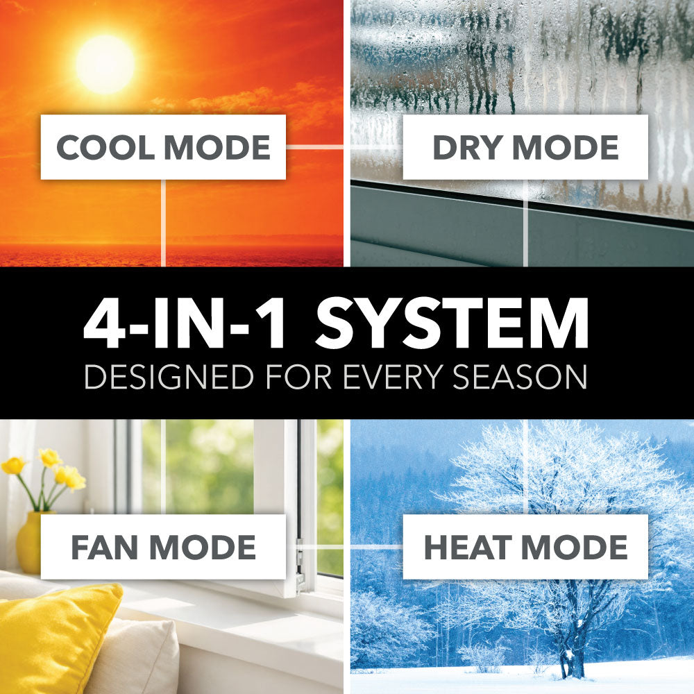 9,000 BTU Quick Connect Mini-Split – DIY Ductless Heat Pump System for 350 sq ft, Energy Star, R454B