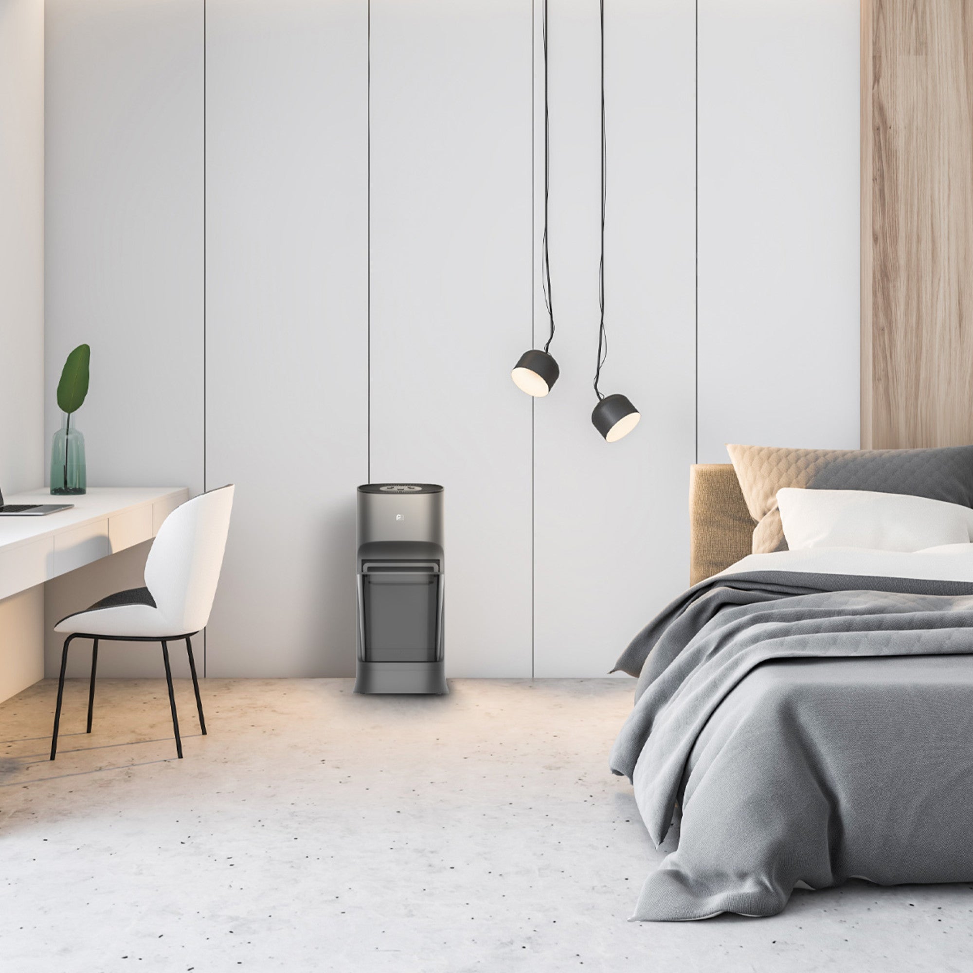 Perfect Aire 2.8 Gallon Large Capacity Whole-Room Evaporative Humidifier Bundle with Bonus Replacement Filter – Invisible Mist, Digital Controls, Top Fill, 24 Hour Run Time