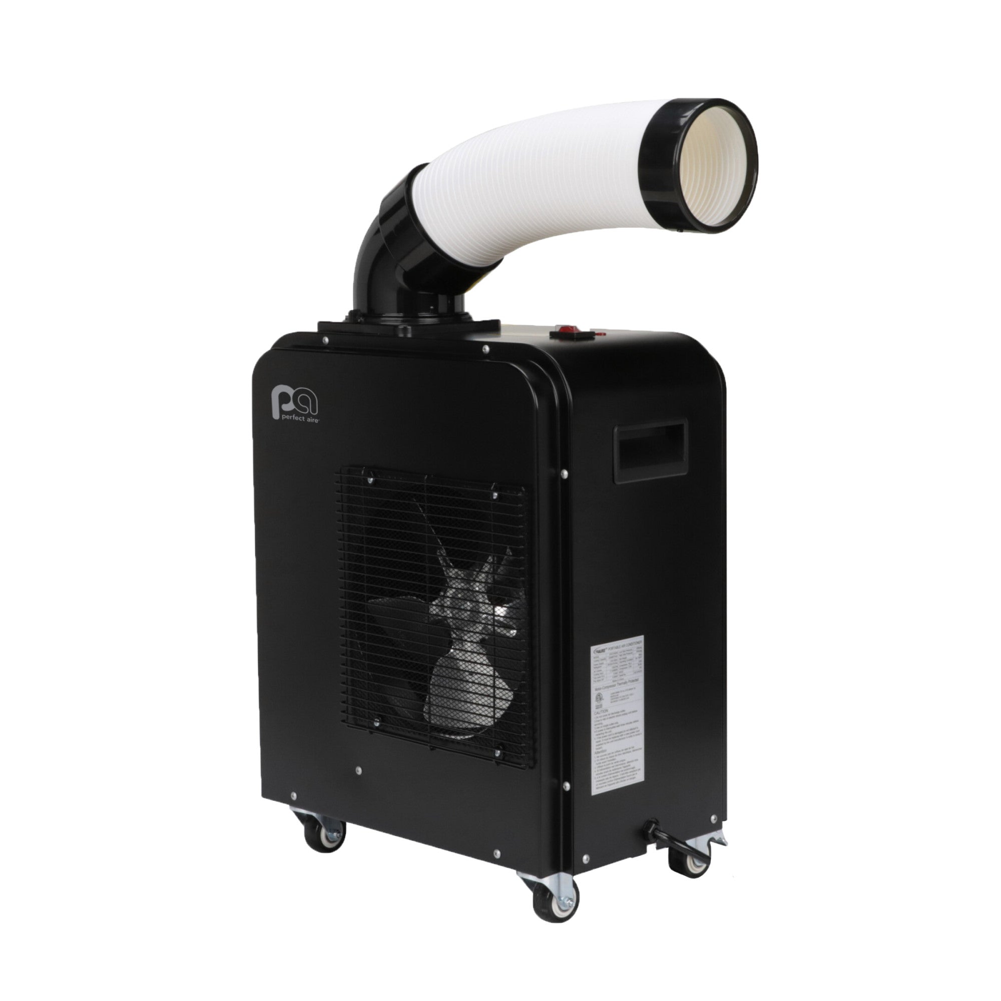 Perfect Aire 7,000 BTU Portable Spot Cooler - Adjustable Air Flow, 360° Wheels, Continuous Drainage (6' Hose Included) – Perfect for Workshops, Garages, Patios, and Sheds