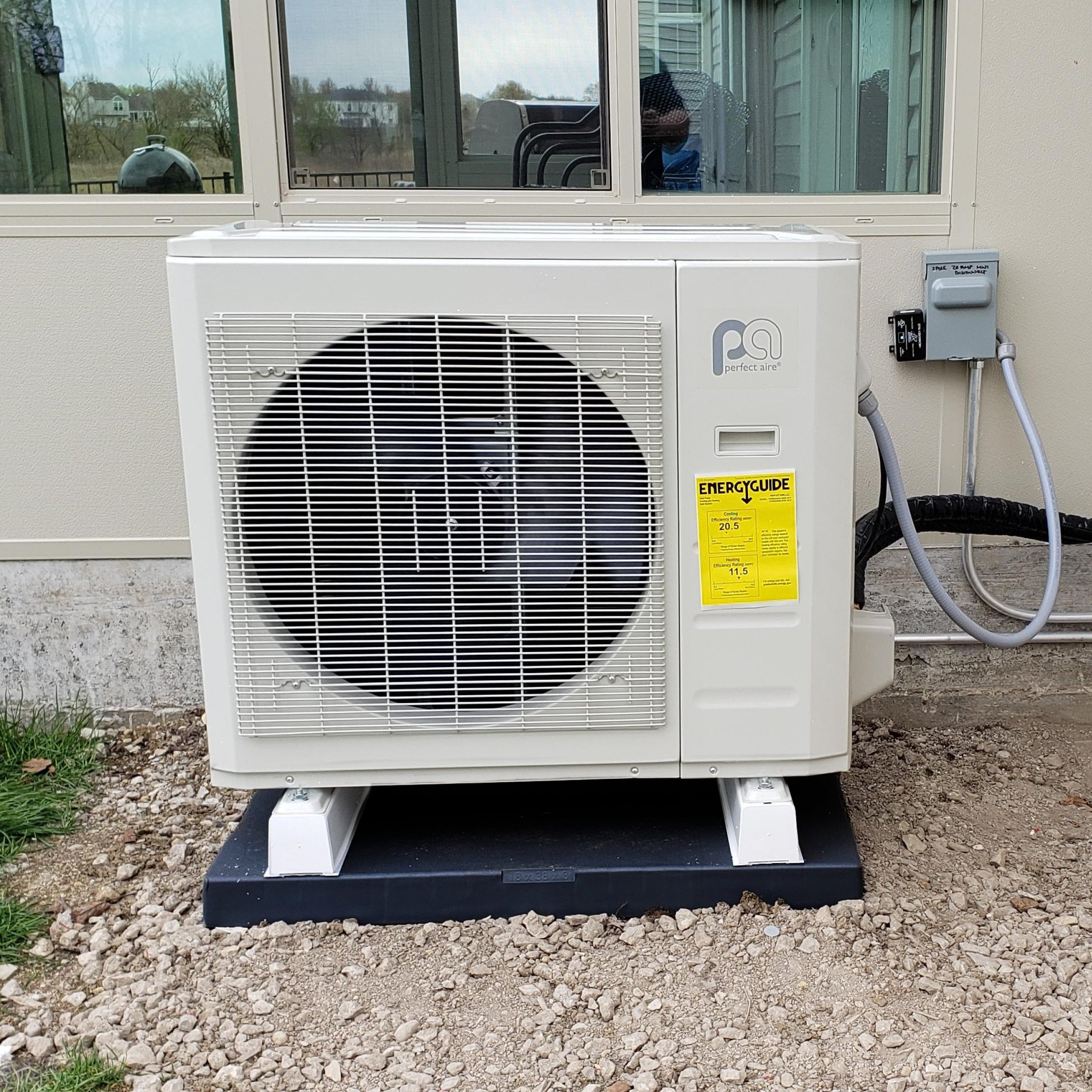 ProAire EcoPad 18 in x 38 in x 3 for Single and Multi Zone Outdoor AC Unit Condensers