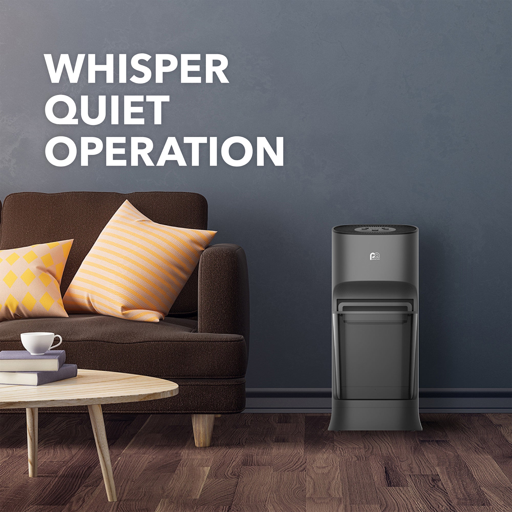 Perfect Aire 2.8 Gallon Large Capacity Whole-Room Evaporative Humidifier Bundle with Bonus Replacement Filter – Invisible Mist, Digital Controls, Top Fill, 24 Hour Run Time