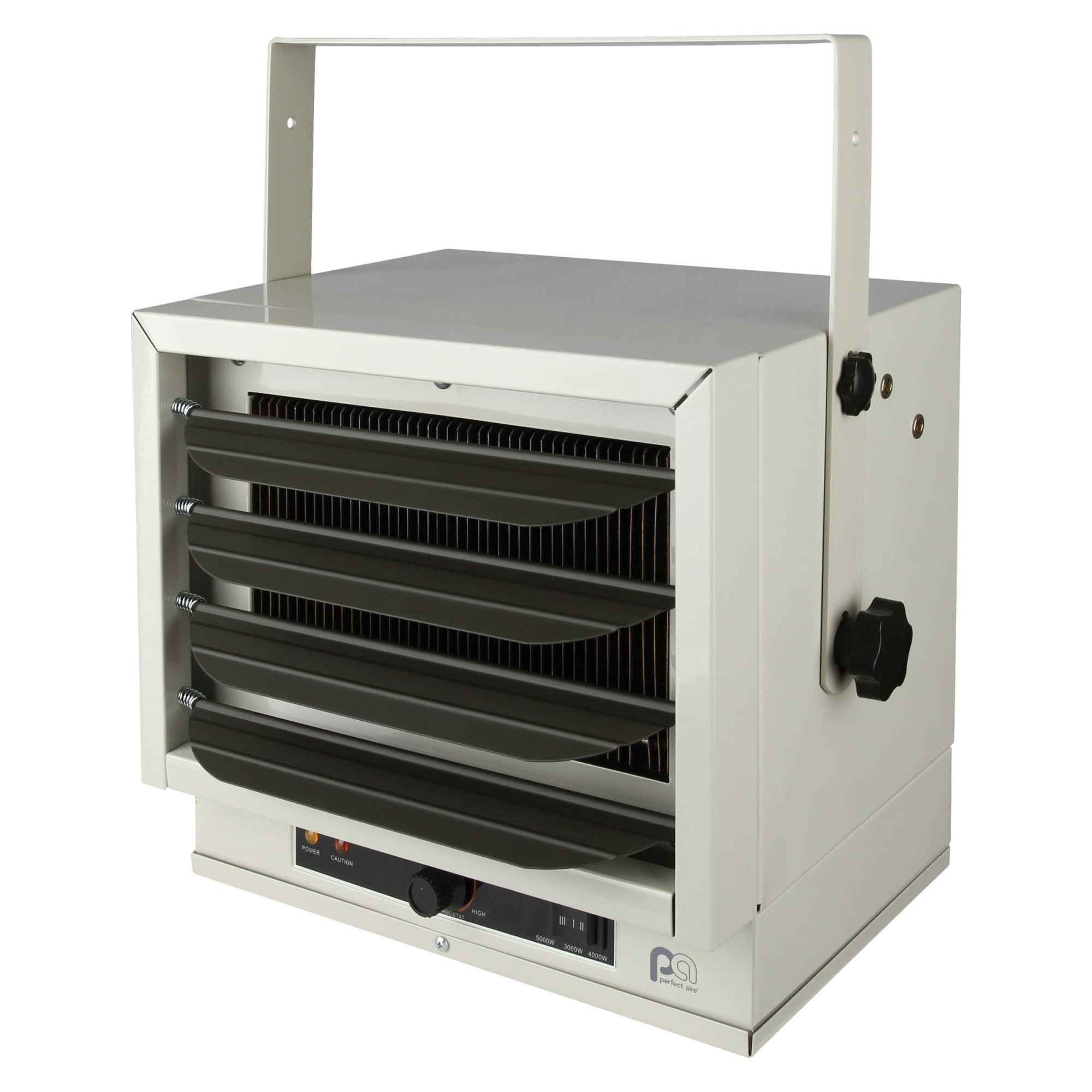 Perfect Aire 5,000W Ceiling-Mount Electric Garage Heater – 240V Hardwired, Adjustable Louvers & Thermostat