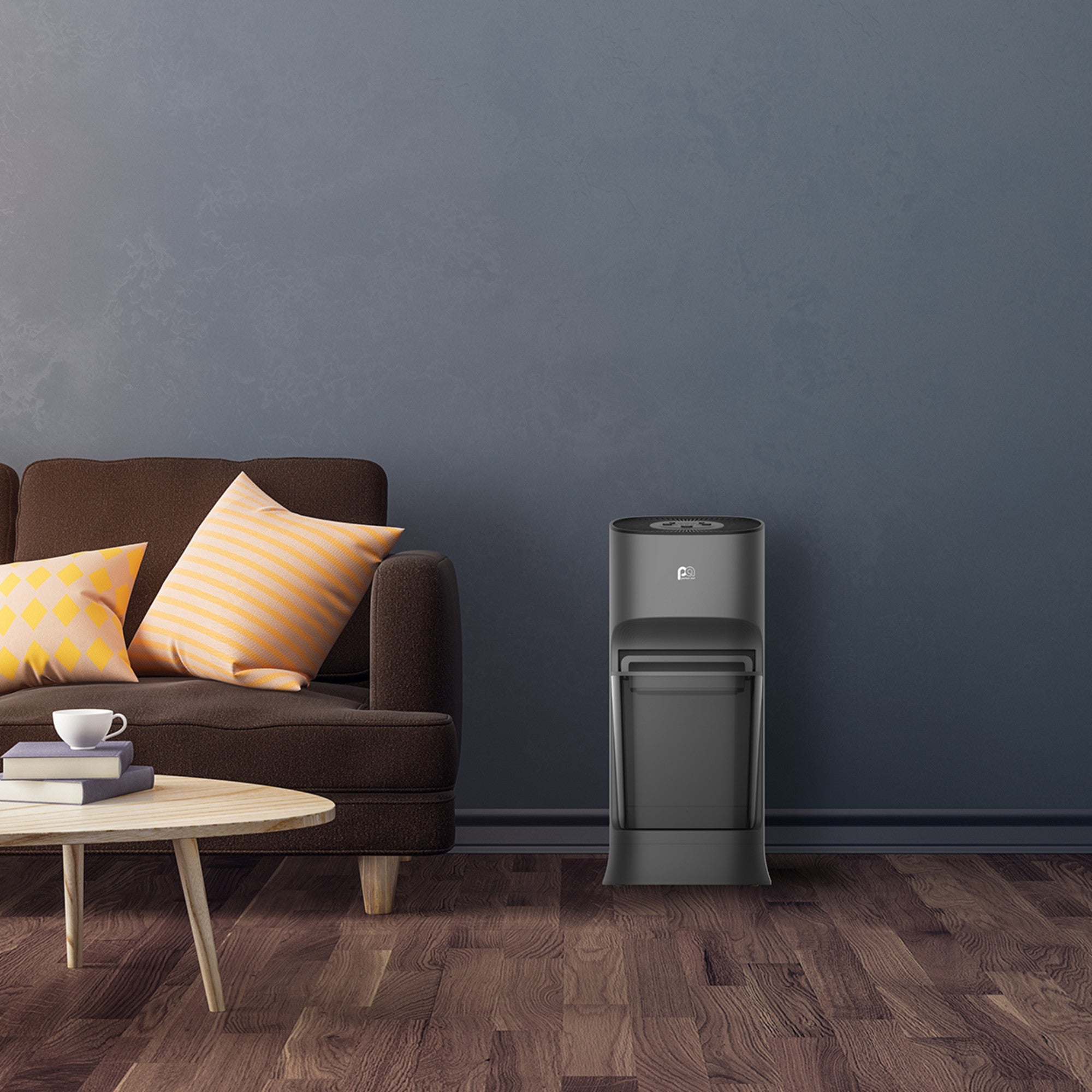 Perfect Aire 2.8 Gallon Large Capacity Whole-Room Evaporative Humidifier Bundle with Bonus Replacement Filter – Invisible Mist, Digital Controls, Top Fill, 24 Hour Run Time