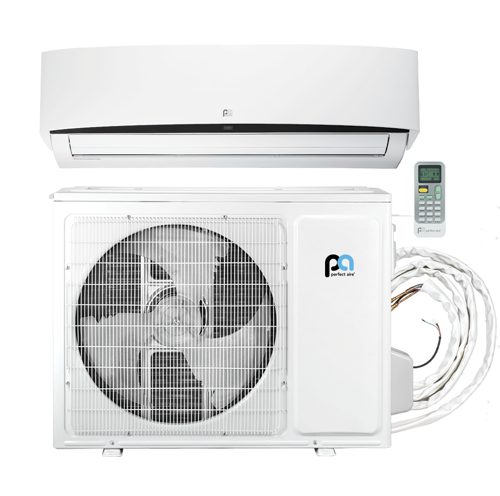 36,000 BTU Perfect Aire Quick Connect Mini-Split – DIY Heat Pump System for 1,500 sq ft, 20.5 SEER