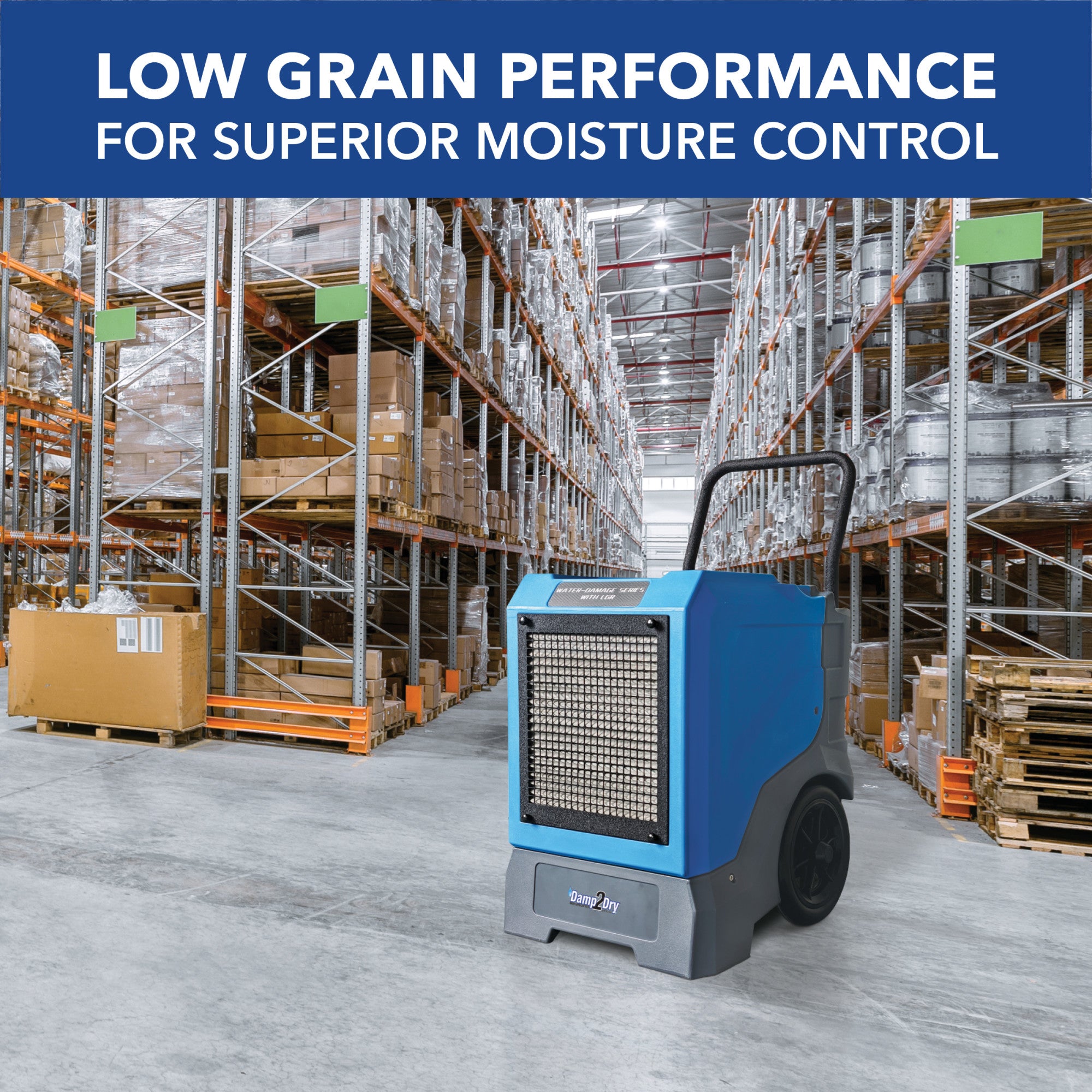 Perfect Aire Damp2Dry 140-Pint Commercial Dehumidifier with Pump – Heavy-Duty Moisture Removal, Low Grain Performance, Smart App Control