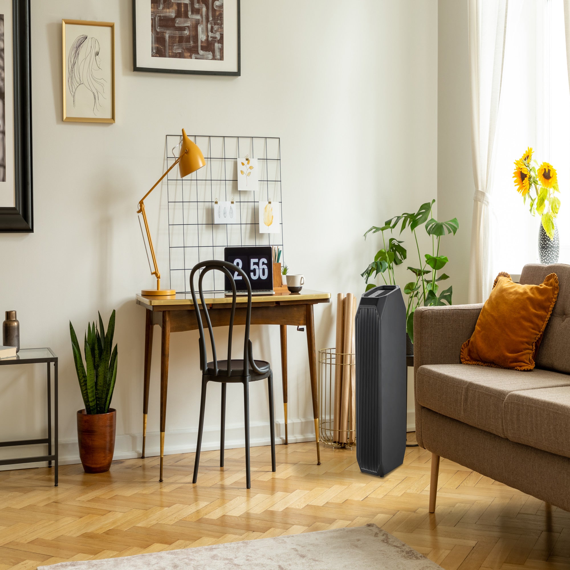 Perfect Aire 3-in-1 Air Purifier – True HEPA Filter, UVA Light Sanitization, Odor Control, Quiet Operation