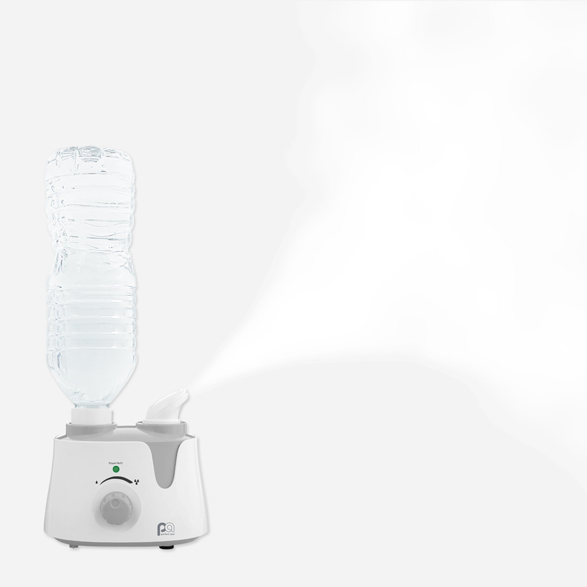 Perfect Aire Personal Travel Humidifier - Ultrasonic Cool Mist Using a Standard (12-24 oz.) Water Bottle with Auto Shut-Off , Great for Travel, Best for Small Spaces at Home, Office, and Hotels