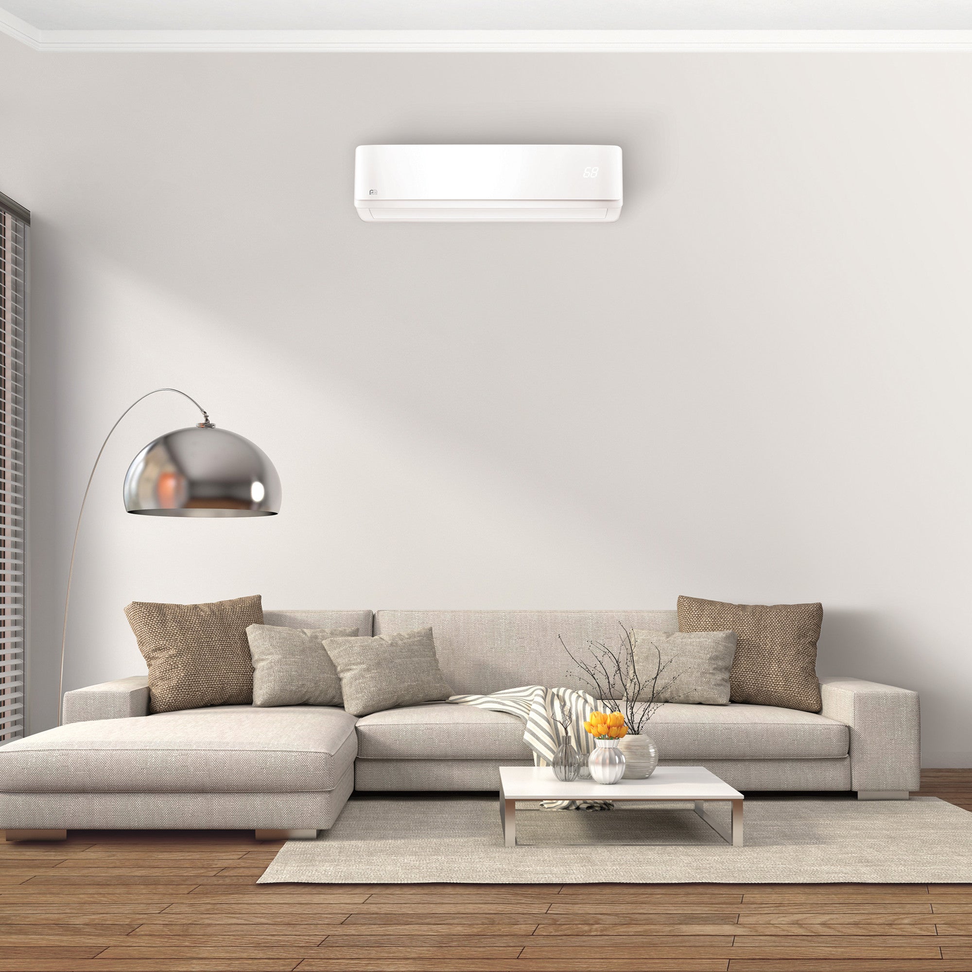 12,000 BTU Perfect Aire Wall Mount Indoor Unit – Follow Me Remote (Requires Outdoor Unit)
